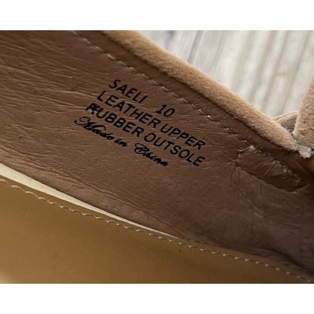 New! Donald Pliner Saeli Women's 10 Cream Leather Loafers Kiltie Horsebit Detail - Picture 11 of 14